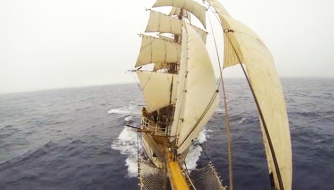 Europa from the bowsprit - what an adventure! ©  SW